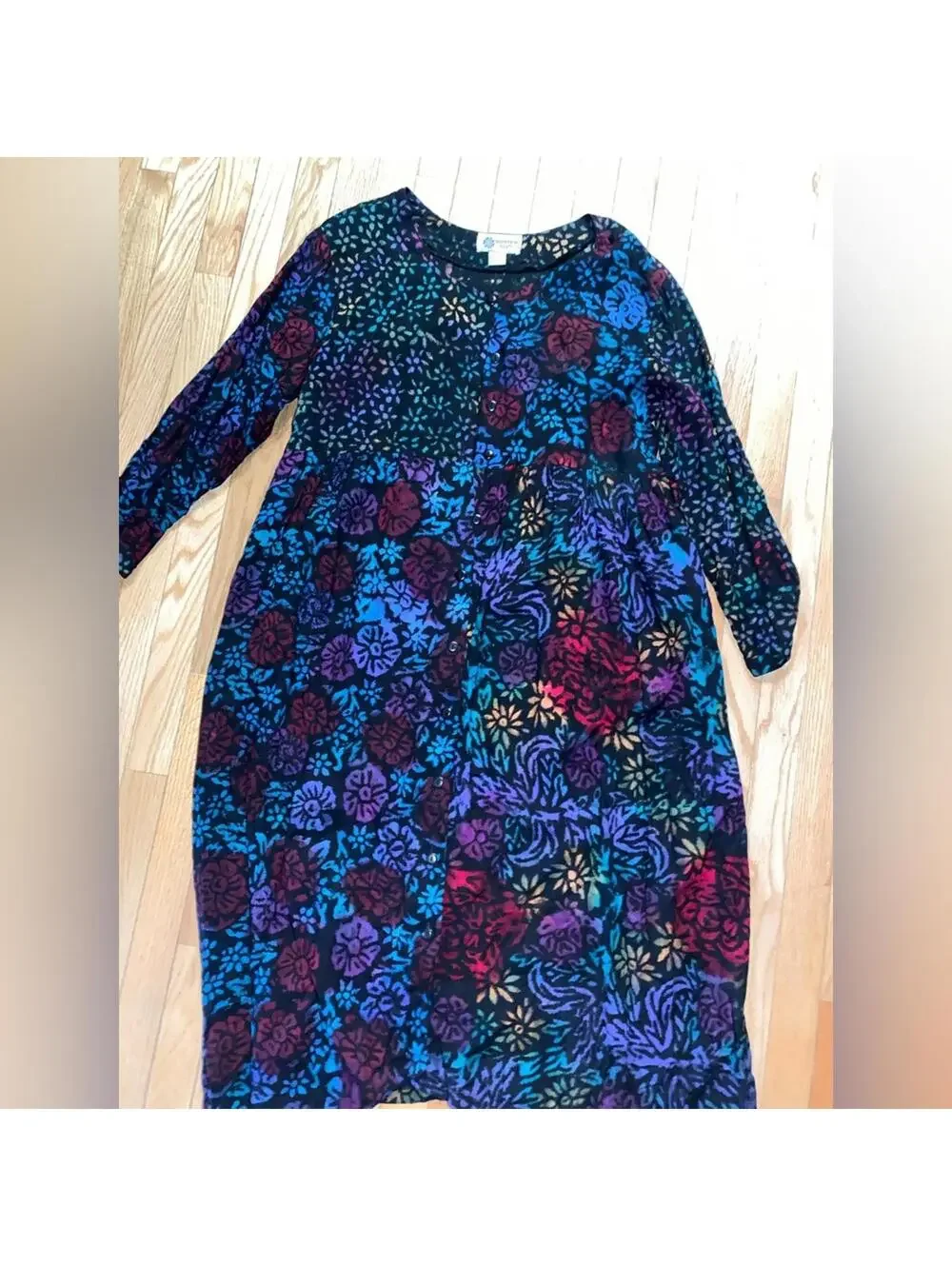 vintage winter dresses Winter Floral Vintage Dress 1X